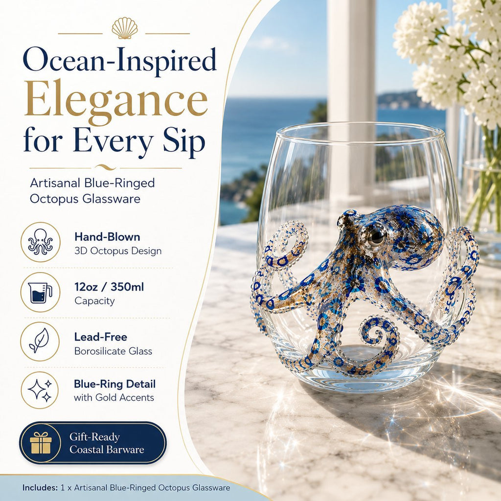 🔥 Last Day 49% OFF – 🌊 3D Ocean Animal Glassware Collection