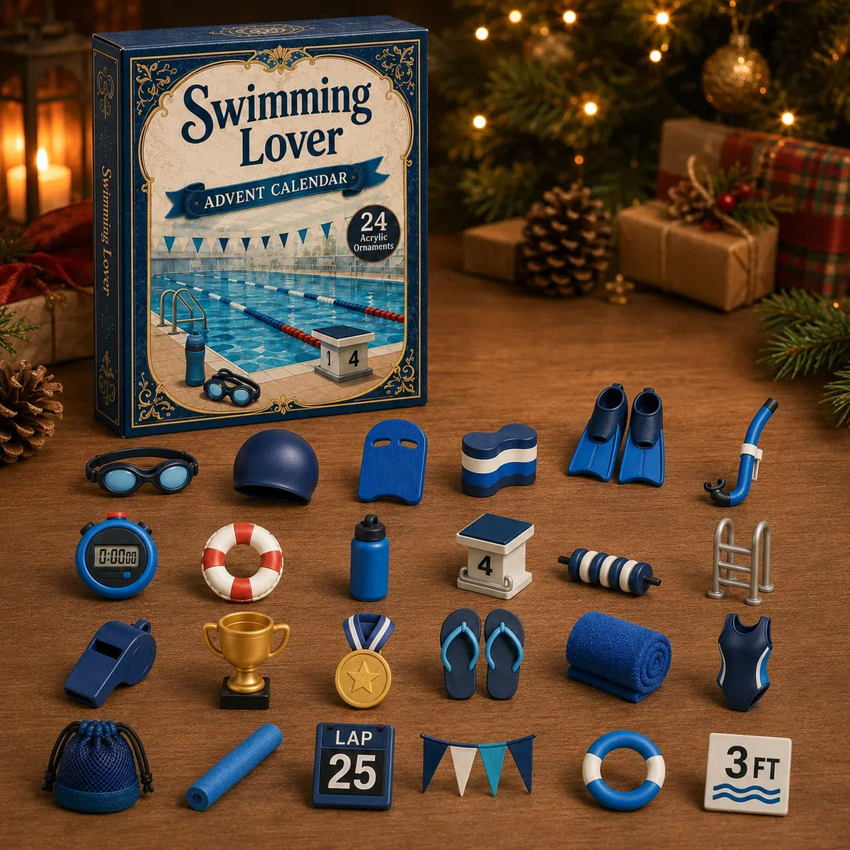 24 Days of PoolsideCheer - SwimmingChristmas CollectorCountdown
