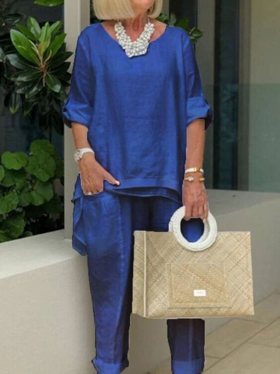 Women's Casual Cotton Suit