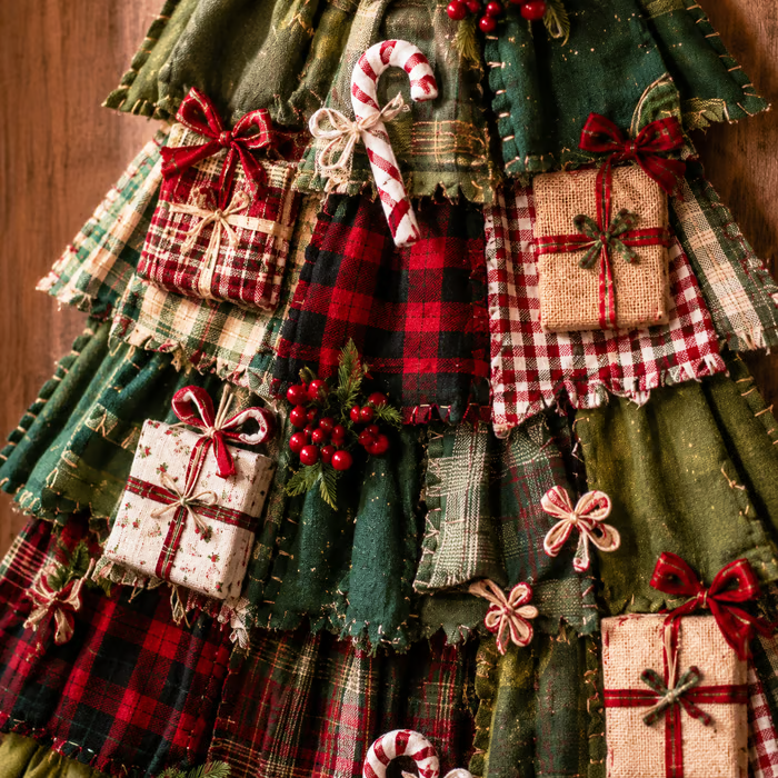 🎄Beginner-Friendly DIY Oversized Patchwork Christmas Tree Door Hanging Kit| Complete Kit with All Tools & Step-by-Step Guide Included 💕