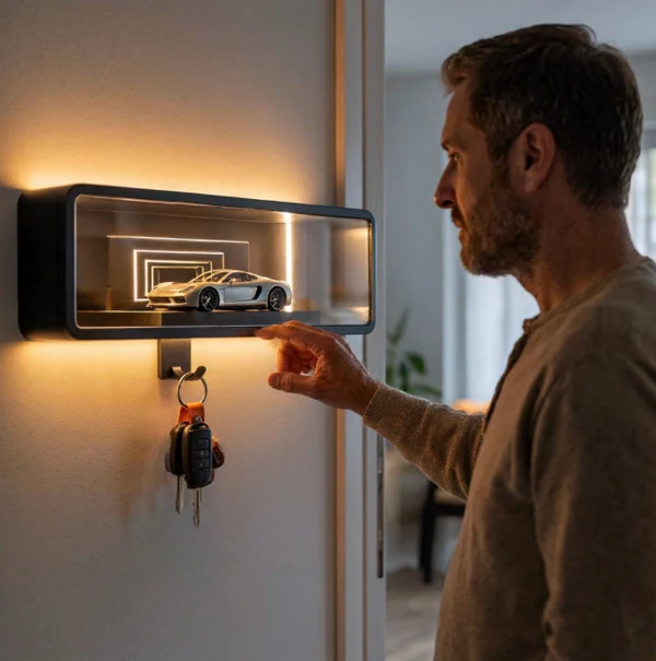 Mount Car Key Holder with LED Light