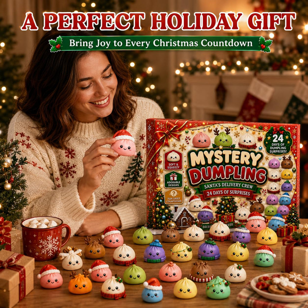 ✨ Glitter Dumpling Squishy 24-Day Christmas Advent Calendar