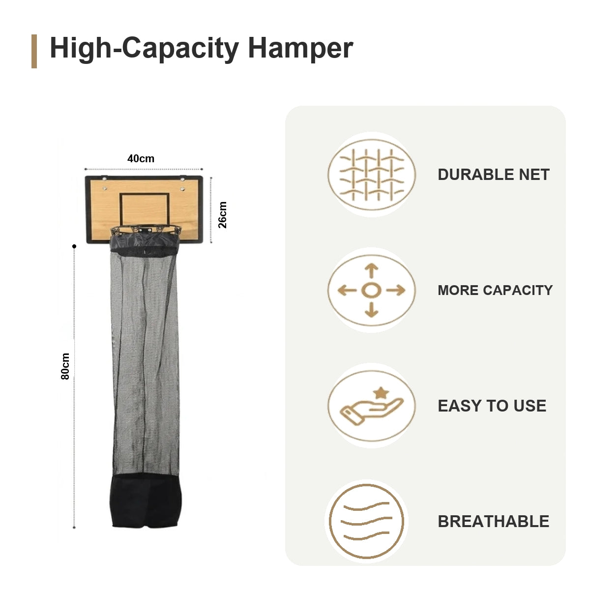 2-in-1 Basketball Laundry Hoop