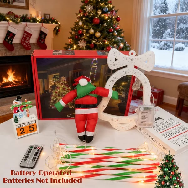 🎄Christmas Santa Climbing Stairs Light🎅