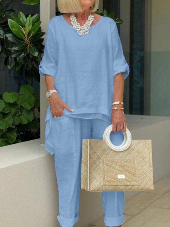 Women's Casual Cotton Suit