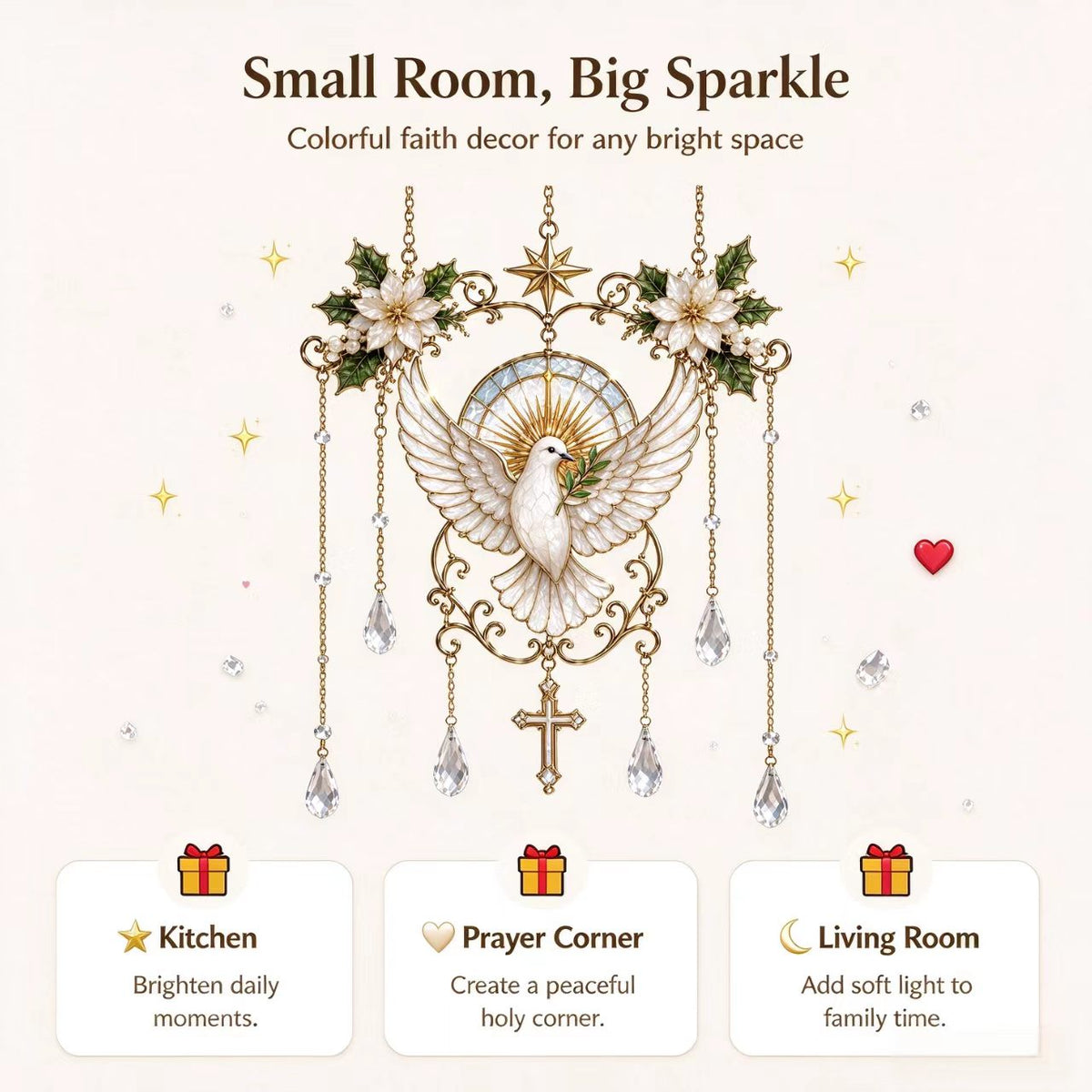⚡Limited Offer🎁Angel Stained Glass Look Acrylic Suncatcher