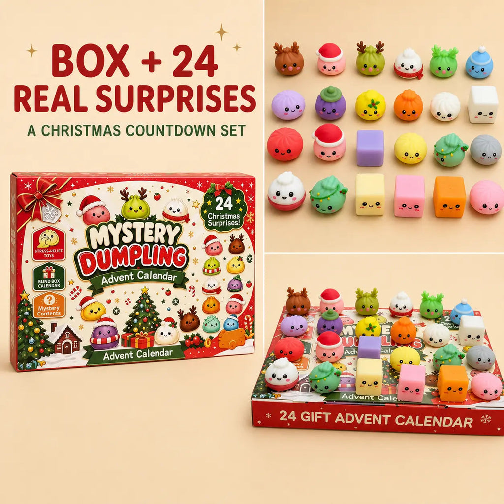 ✨ Glitter Dumpling Squishy 24-Day Christmas Advent Calendar