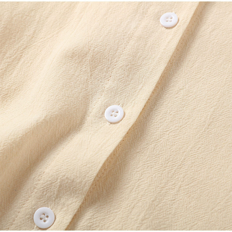 Linen Solid Slit Cardigan and Wide-Leg Pant Suits