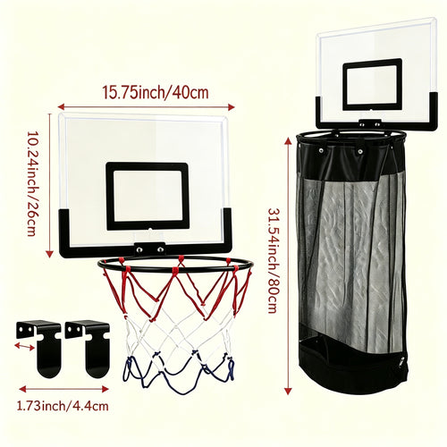 2-in-1 Basketball Laundry Hoop