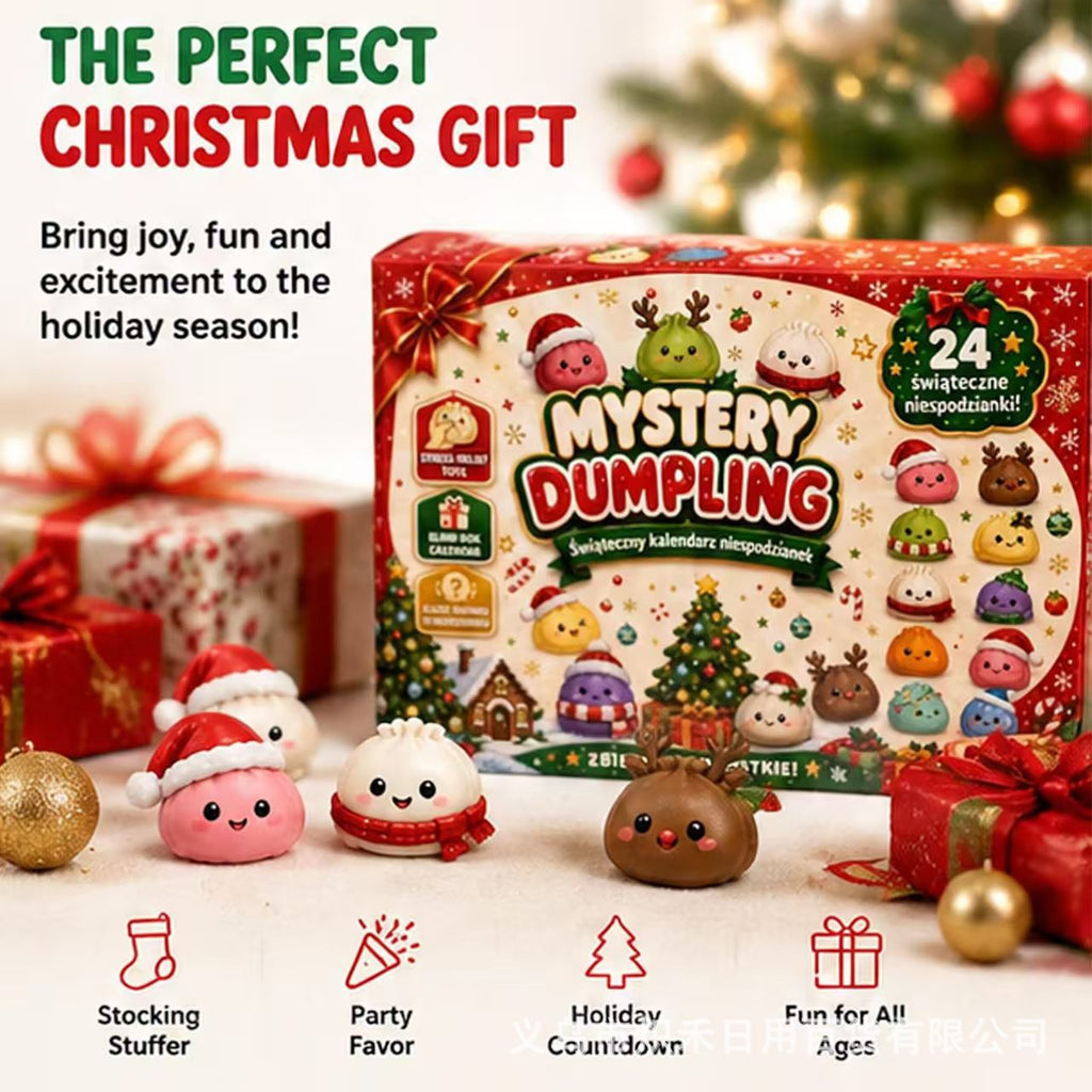 ✨ Glitter Dumpling Squishy 24-Day Christmas Advent Calendar