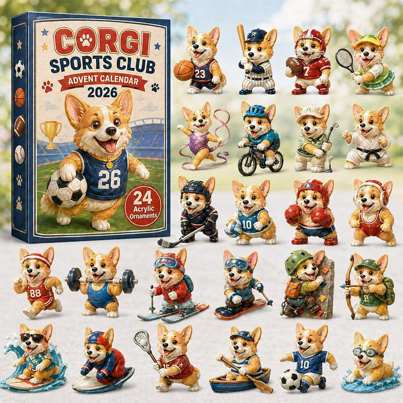 ❤️🐶24 Days Corgi Acrylic Ornament Advent Calendar