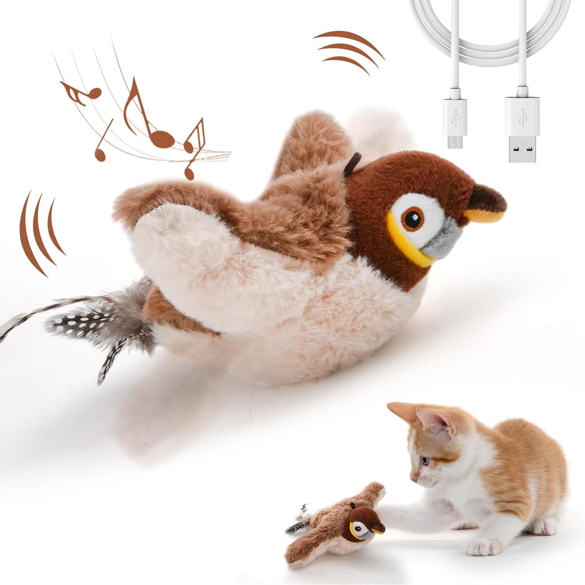 🐦 Flying Bird | Interactive Flapping Bird Cat Toy