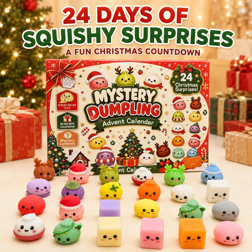 ✨ Glitter Dumpling Squishy 24-Day Christmas Advent Calendar