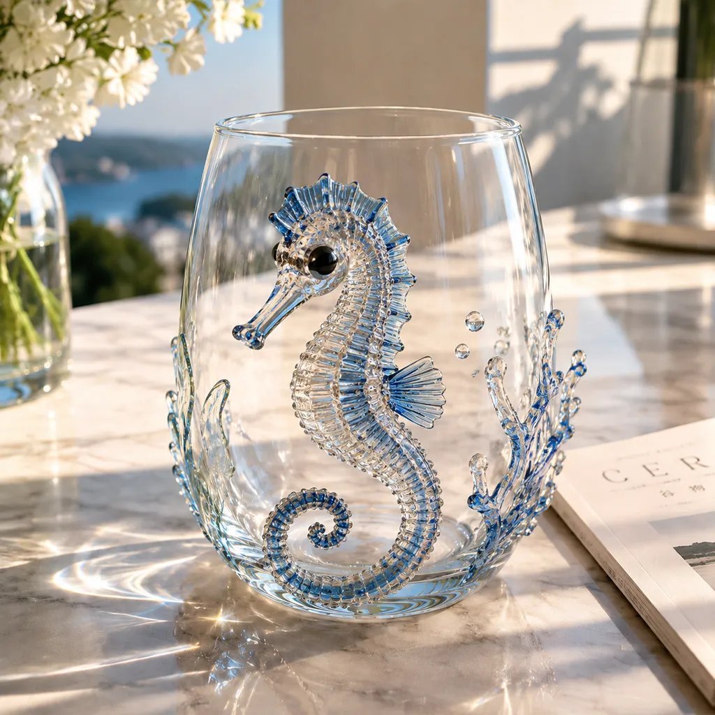 🔥 Last Day 49% OFF – 🌊 3D Ocean Animal Glassware Collection