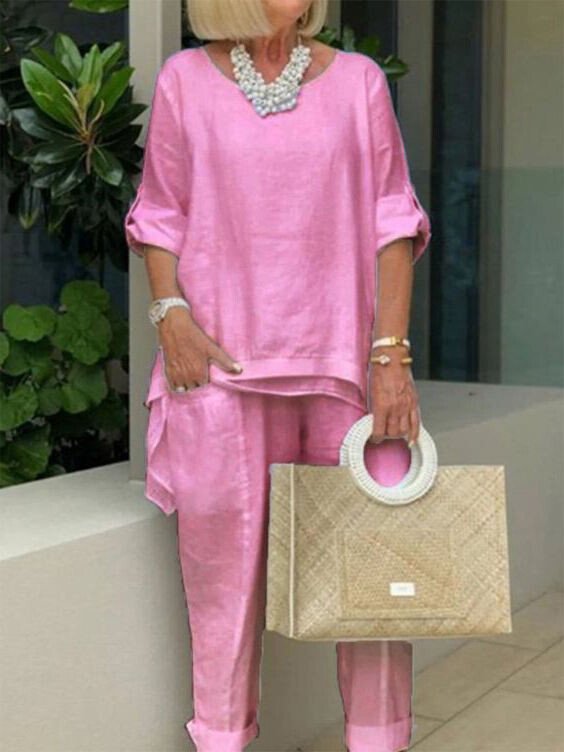 Women's Casual Cotton Suit
