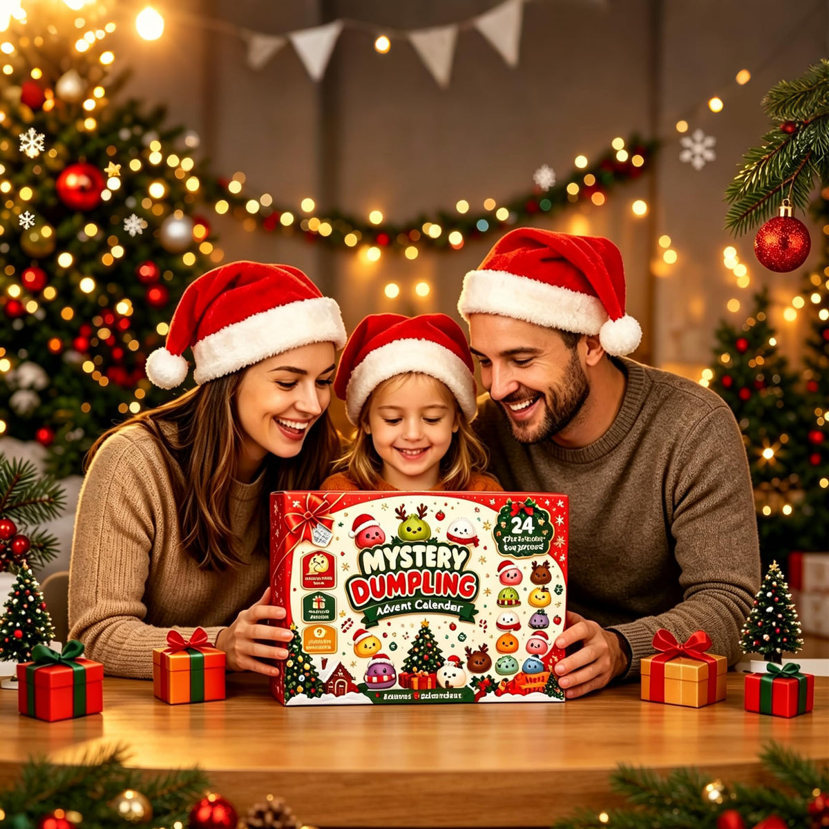 ✨ Glitter Dumpling Squishy 24-Day Christmas Advent Calendar