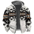 Men's Tribal Graphic Prints Hoodie Hoodies Sweatshirt Zip Hoodie Long Sleeve Hooded Sweatshirt Hooded Sports 3D Print Holiday Vacation Streetwear Blue Green Pocket Print Spring &  Fall Designer
