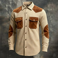 Men's Shirt Waffle Shirt Casual Shirt Button Up Shirt Cargo Shirt