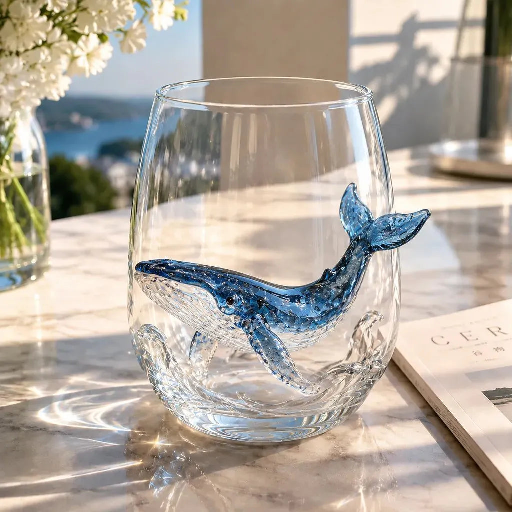 🔥 Last Day 49% OFF – 🌊 3D Ocean Animal Glassware Collection