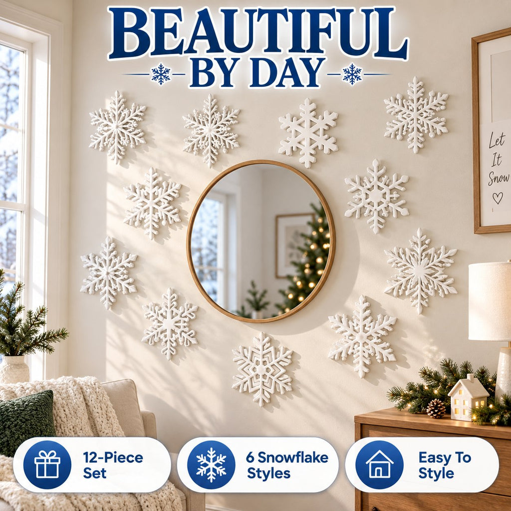 ❄️ LED Snowflake Wall Set