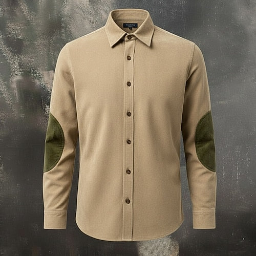 Men's Cargo Shirt Trousers Corduroy Pants Faux Suede Pants