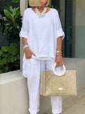 Women's Casual Cotton Suit
