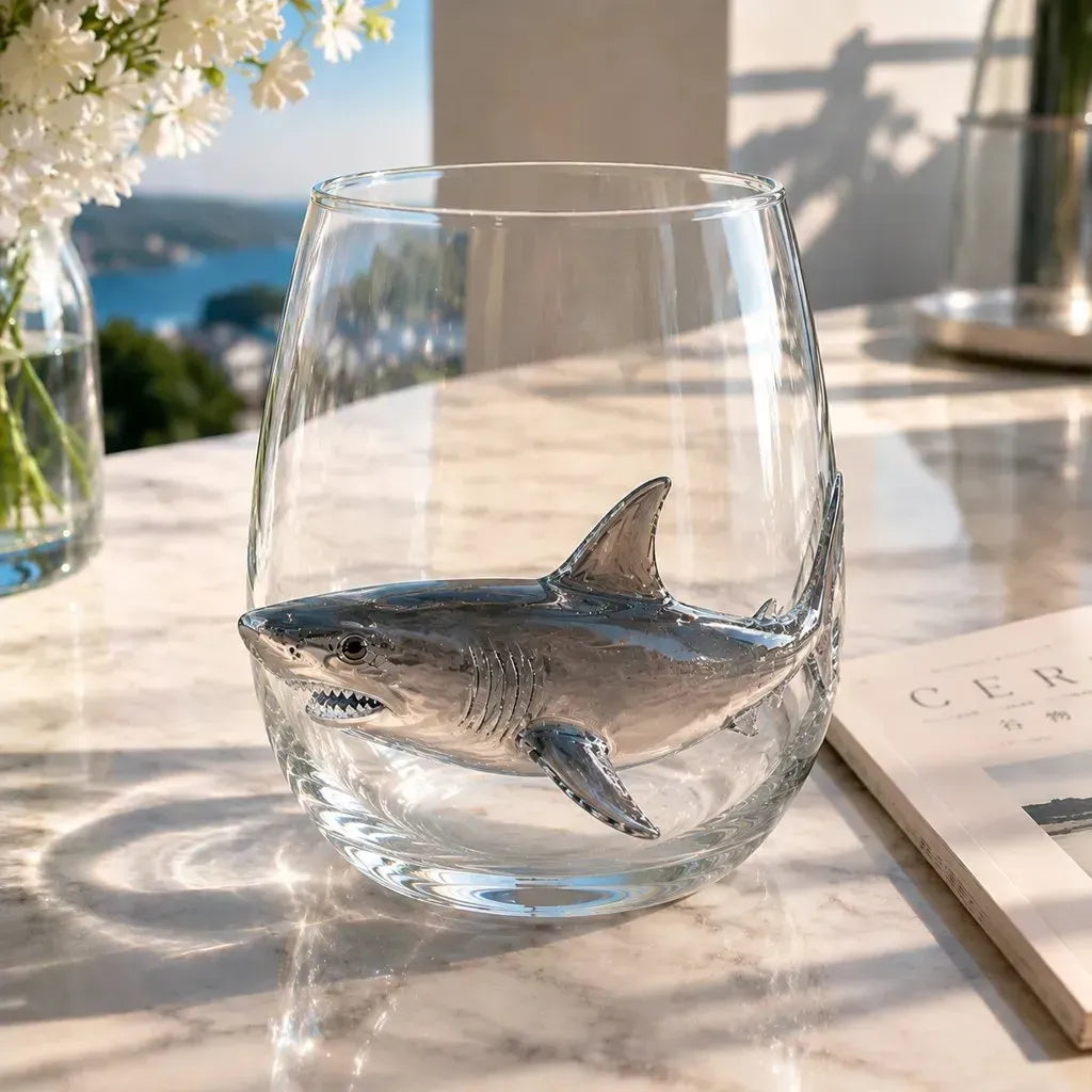 🔥 Last Day 49% OFF – 🌊 3D Ocean Animal Glassware Collection