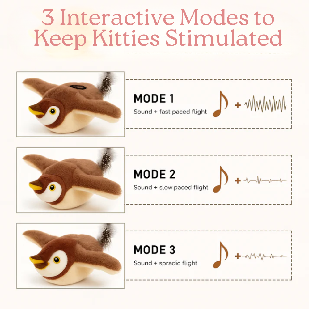 🐦 Flying Bird | Interactive Flapping Bird Cat Toy