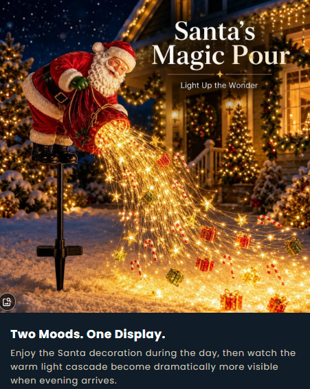 🎅 Christmas Early Discount 49% Off 🎁 Magic Pour – Flowing LED Christmas Garden Light