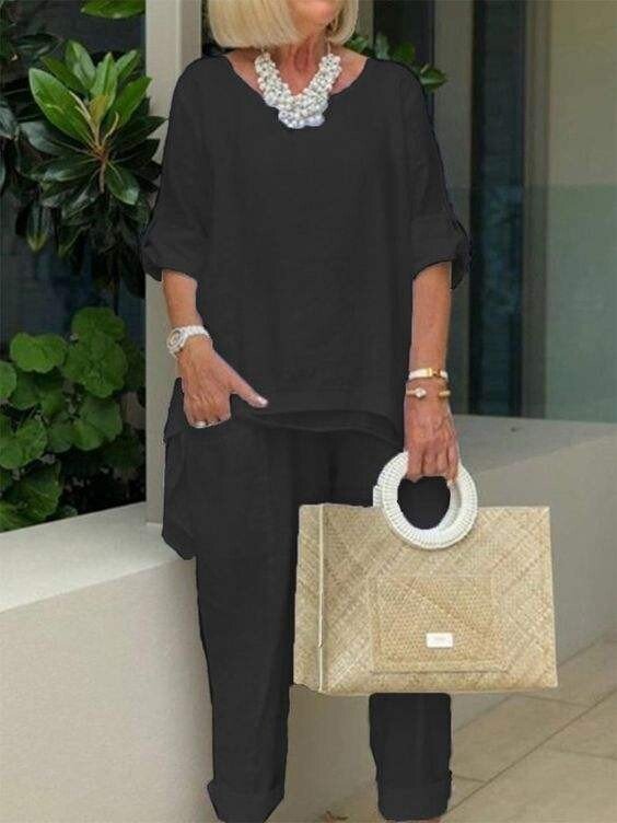 Women's Casual Cotton Suit