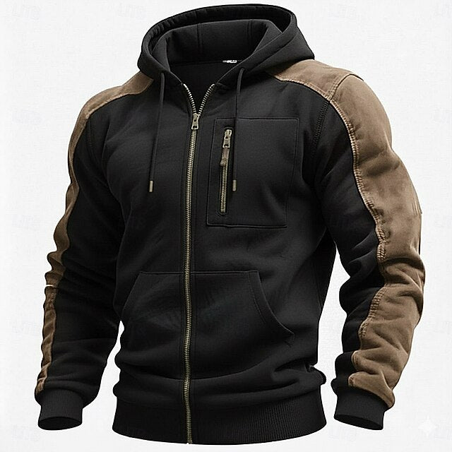Men's Hoodies & Sweatshirts Long Sleeve Stand Collar Half Zip Fall Winter Spring &  Fall