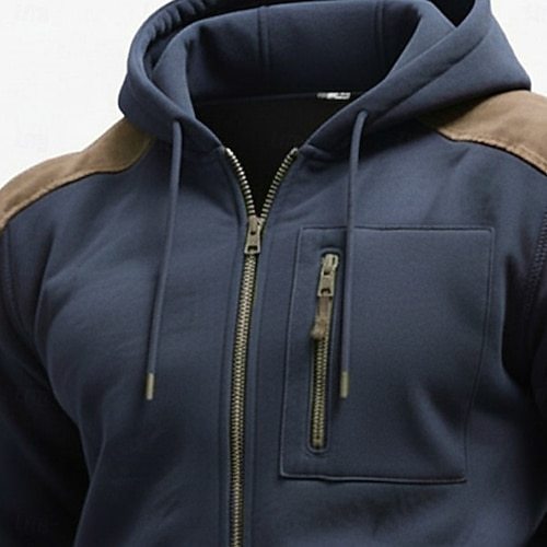 Men's Hoodies & Sweatshirts Long Sleeve Stand Collar Half Zip Fall Winter Spring &  Fall