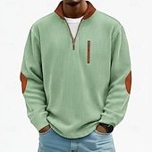 Men's Corduroy Shirt Tee Top Long Sleeve Shirt Oversized Loose Outdoor Street Tee for Men