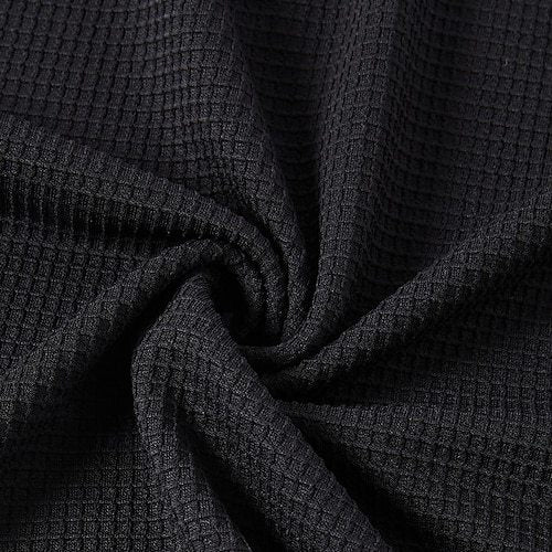 Men's Waffle Cargo Pants Trousers Casual Pants Patchwork Pocket Elastic Waist