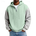 Men's Jacquard Hoodie Pullover Hoodie Sweatshirt Hoodie Patchwork Color Cool Sportswear
