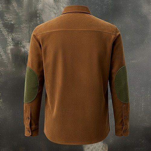 Men's Cargo Shirt Trousers Corduroy Pants Faux Suede Pants