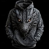 Men's Dragon Hoodies Sweatshirt Fashion Cool Daily