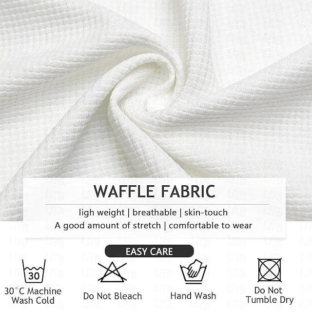 Men's Geometric Color Block Waffle Polo ShirtsCasual Athleisure Daily Wear Fall Winter