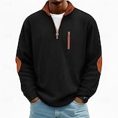 Men's Corduroy Shirt Tee Top Long Sleeve Shirt Oversized Loose Outdoor Street Tee for Men